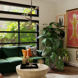 Maximalist living room